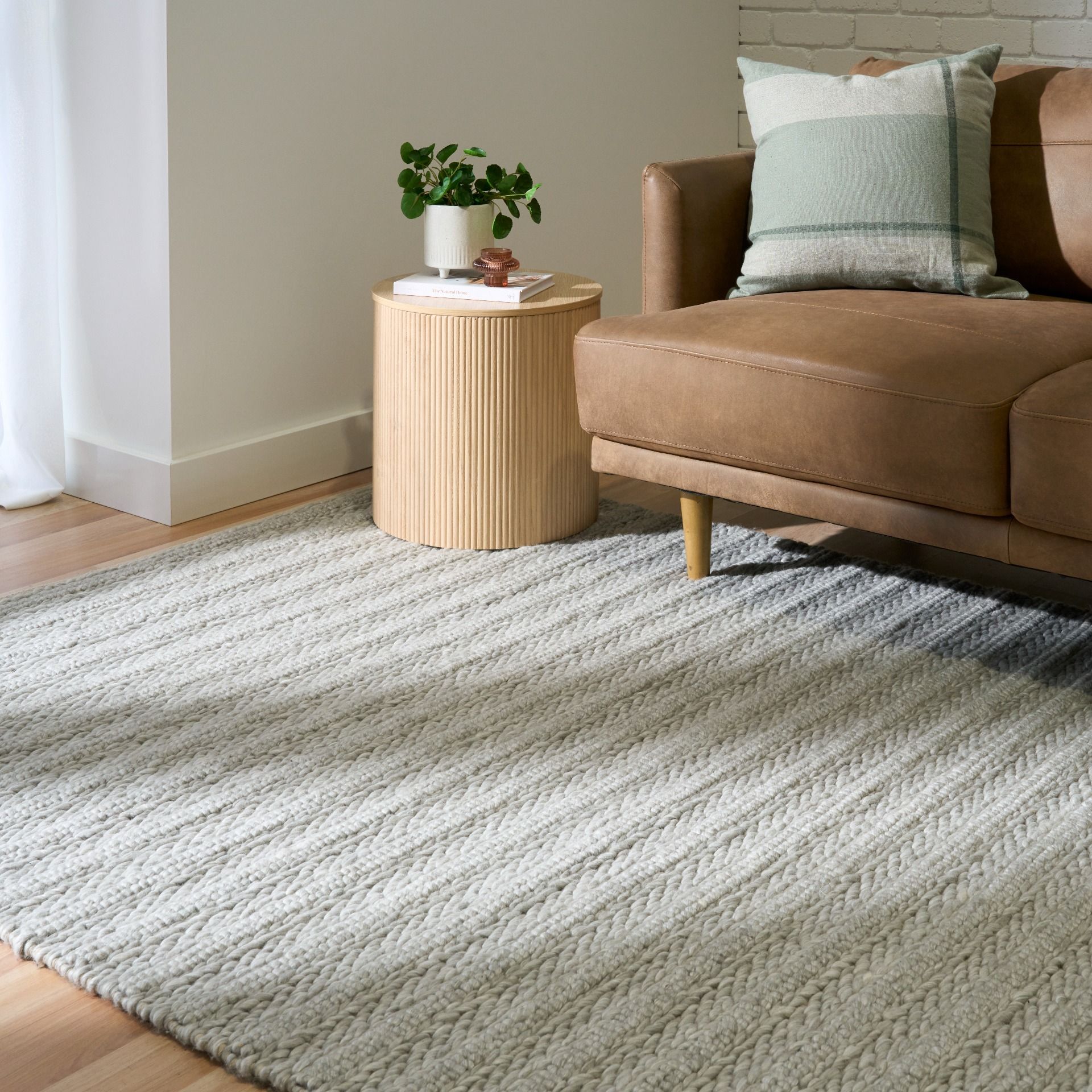 Wool Basket Weave - Silver Grey