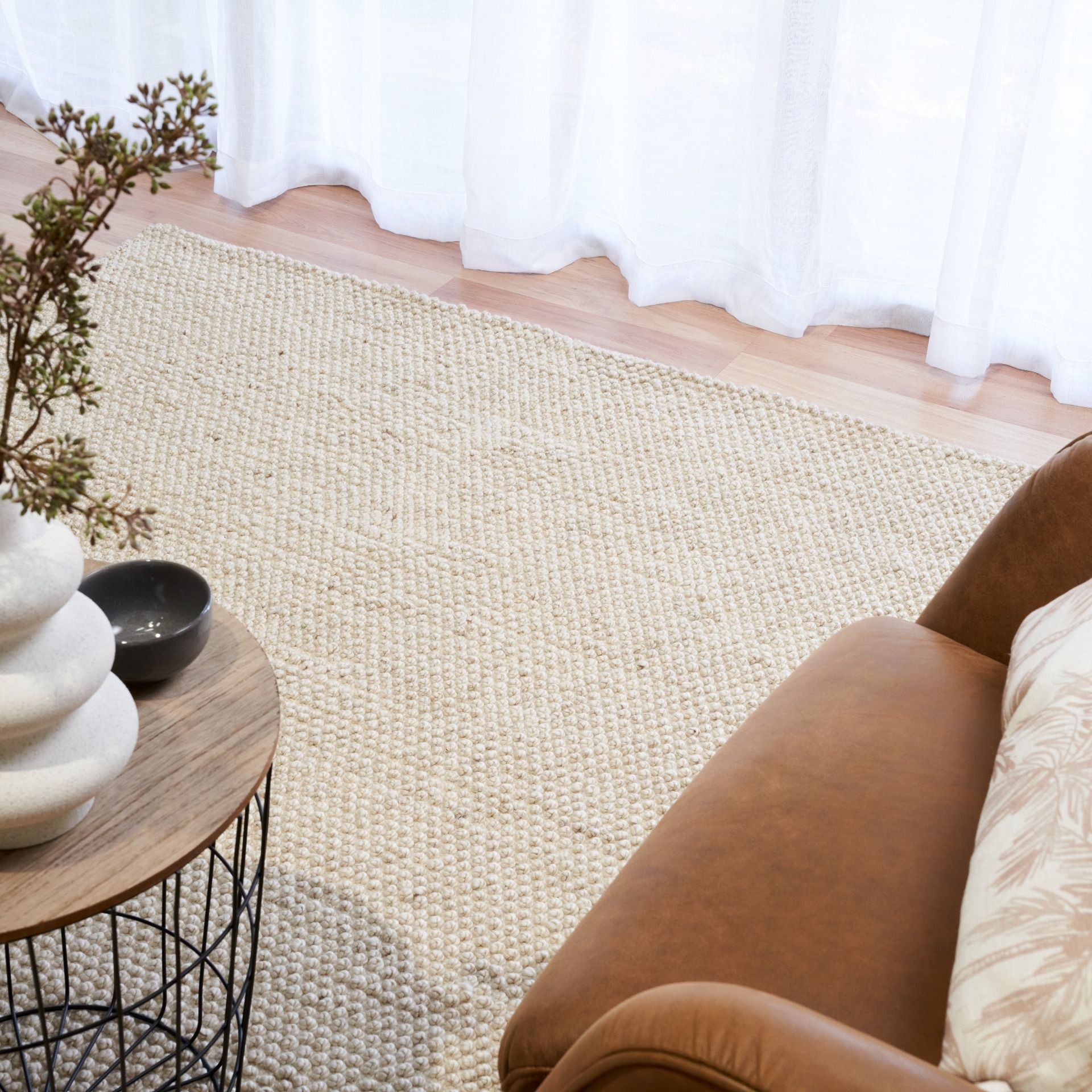 Wool Boucle - Cream