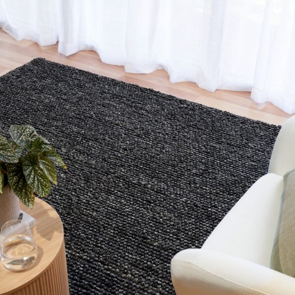 Wool Boucle - Charcoal