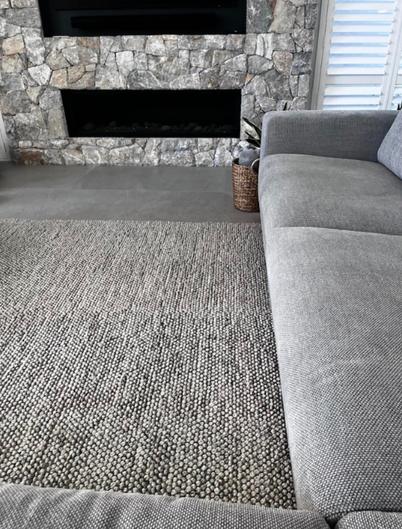 Wool Boucle - Shale Grey